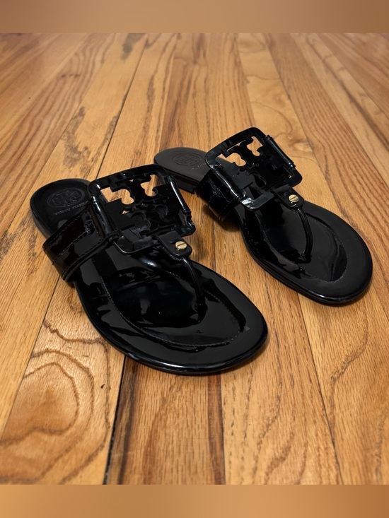 Tory Burch Shoes - Tory Burch Square Miller Flip Flops